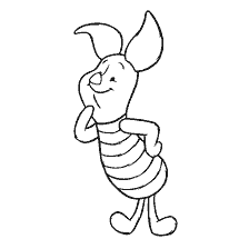 coloring page: Coloring of the Pig character from Winnie Bear