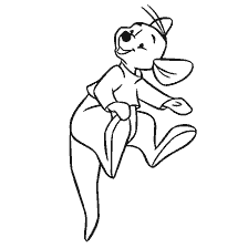 coloring page: Coloring Little Ruu from the cartoon Winnie the Pooh