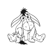 coloring page: Coloring with Ushastic of Winnie the Pooh