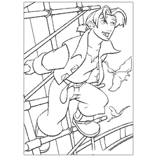 pagina da colorare: Colorare Jim Gaven da Treasure Planet
