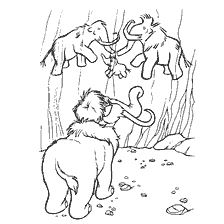 pagina da colorare: Colorazione di Mamontiha Ellie dal cartone animato Ice Age