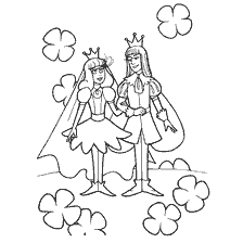 coloring page: Coloring from Hans Christian Andersen's fairy tale The Prince of Elves