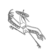 coloring page: Coloring of the Master Crane of Kung Fu Panda