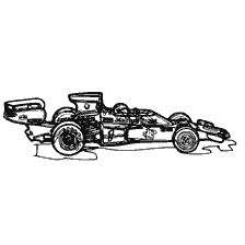 раскраска: Раскраска гоночной машины Формулы 1 из 1970 года