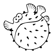 pagina da colorare: Disegno del pesce palla dal cartone animato Trovare Nemo