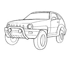 раскраска: Раскраска автомобиля Драгон Jump!