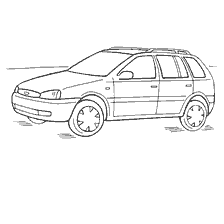 раскраска: Раскраска автомобиля ВАЗ-1117 Калина