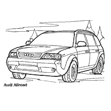 раскраска: Раскраска Легковой автомобиль Audi Allroad