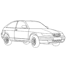 раскраска: Раскраска легкового автомобиля ВАЗ