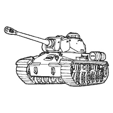 kolorowanka: Kolorowanki obraz zbiornika T- 34