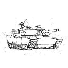 kolorowanka: Kolorowanki M-1 Abrams zbiornika (USA)