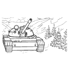 kolorowanka: T- 55 zbiornik średni z opisem właściwości
