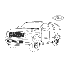 kolorowanka: Kolorowanki Ford Excursion Car