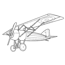 kolorowanka: Moran- Solnet MoS.27 - francuski samolot 1917
