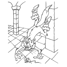 pagina da colorare: Colorazione di Charles Perrault: Il gigante e il topo