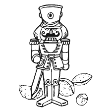 pagina da colorare: Disegno del Nutcracker dal racconto di E.T.A. Hoffman