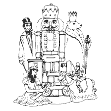 pagina da colorare: Illustrazione per il racconto di E.T.A. Hoffman The Nutcracker and the Mouse King