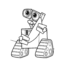 pagina da colorare: Colorare il carattere WALL-E