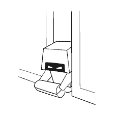 pagina da colorare: Disegno di robot pulito WALL-E in stile bianco e nero