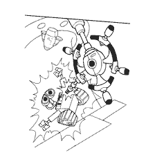 pagina da colorare: WALL-E ottiene elettroshock