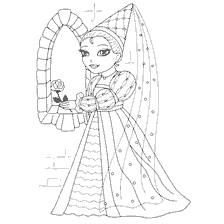 kleurplaat: Prinses Irene kleuren