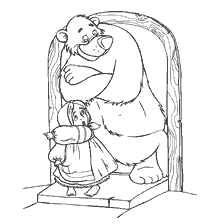 pagina da colorare: Mashenka e l'orso in una favola