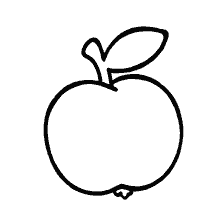 página para colorear: Colorear una manzana para niños