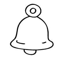 página para colorear: Imagen de la campana para colorear