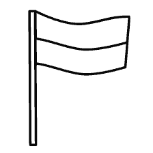 página para colorear: Colorear la bandera para niños
