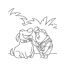 coloring page: Drawing by Doug and Russell from the cartoon Up!