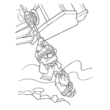 coloring page: Coloring from the cartoon Up! (Up!), on which Carl Fredriksen and Russell