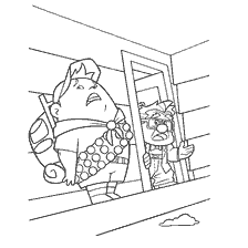 coloring page: Russell and Carl from Up! (Up!) on coloring book