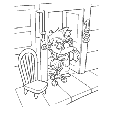 coloring page: Character drawing from the cartoon Up!