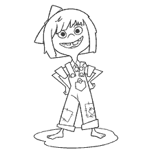 coloring page: Coloring Ellie from the cartoon Up!