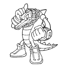coloriage: Vecteur de coloration de Sonic X