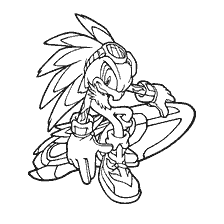 coloriage: Coloration Jet Hawk de Sonic X