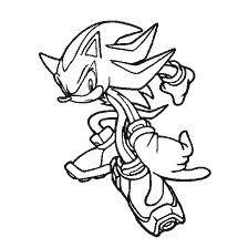 coloriage: Coloration Hedgehog Shadow de Sonic X