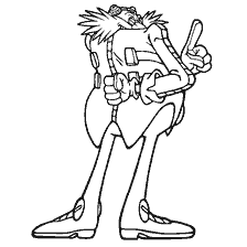 coloriage: Dr Eggman en coloration