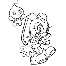 coloriage: Crème Colorante et Chi en Sonic X