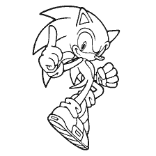 coloriage: Coloration du caractère Sonic de Sonic X