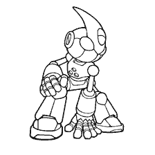 coloriage: Coloration par Emerl de Sonic X