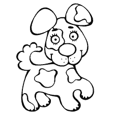 página para colorear: Perro alegre para colorear