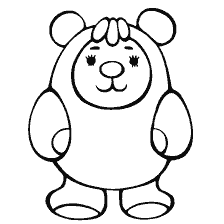 página para colorear: Oso para colorear