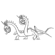 pagina da colorare: Drago colorante Pristenhead dal cartone animato Come formare il tuo drago