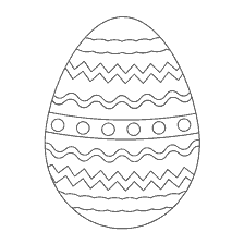 coloring page: Painting Easter egg with patterns