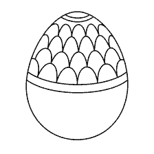 coloring page: Easter egg for coloring