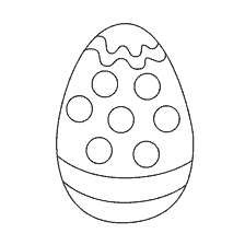 coloring page: Painting Easter egg with patterns