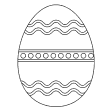 coloring page: Painting Easter egg with decorative elements