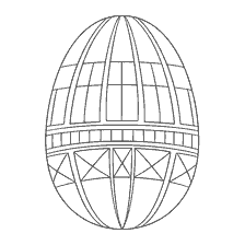 coloring page: Painting Easter Egg with Patterns