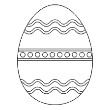 coloring page: Painting Easter egg with patterns